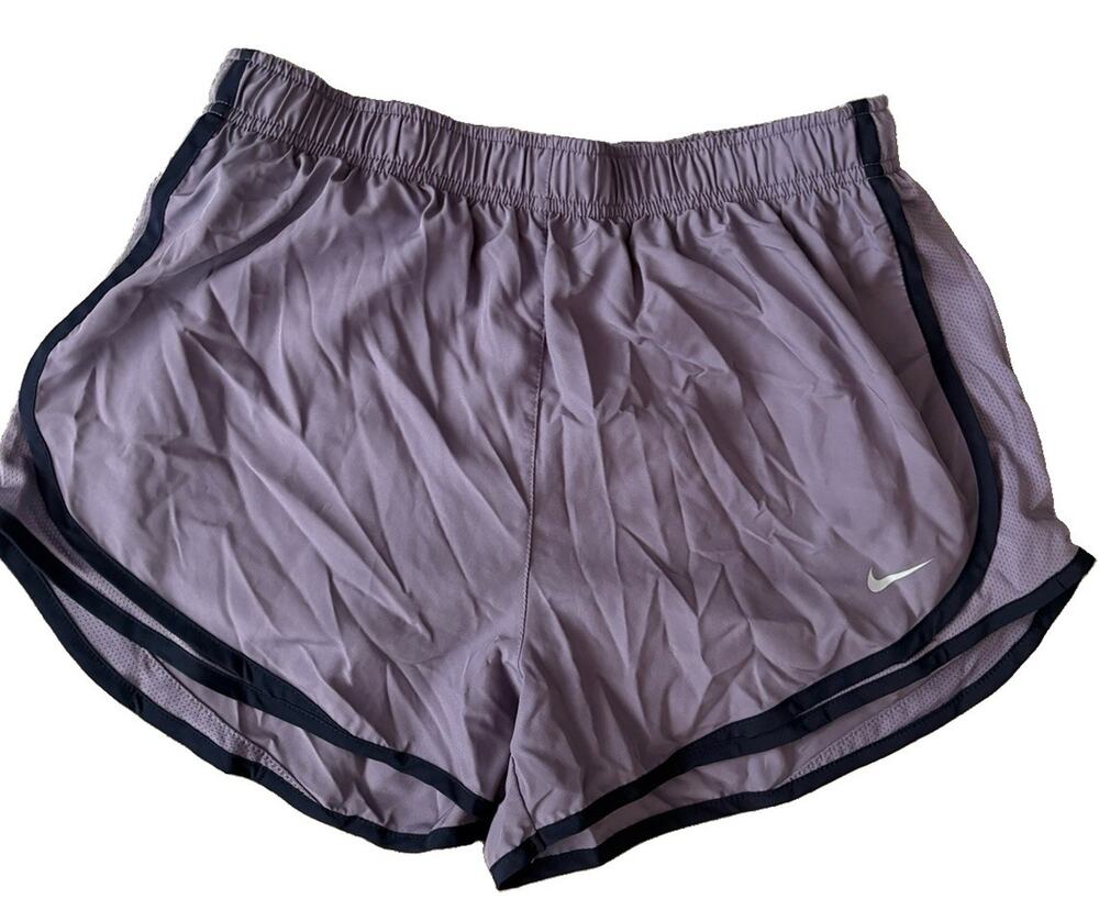 Nike Women's Running Shorts Purple Athletic Active Built in Liner Lined Size L